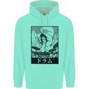 Sumo Wrestler Drummer Drumming Drum Mens 80% Cotton Hoodie Peppermint