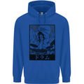 Sumo Wrestler Drummer Drumming Drum Mens 80% Cotton Hoodie Royal Blue
