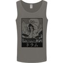 Sumo Wrestler Drummer Drumming Drum Mens Vest Tank Top Charcoal