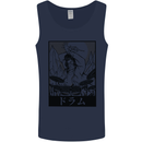 Sumo Wrestler Drummer Drumming Drum Mens Vest Tank Top Navy Blue
