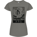 Sumo Wrestler Drummer Drumming Drum Womens Petite Cut T-Shirt Charcoal