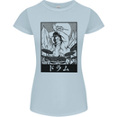 Sumo Wrestler Drummer Drumming Drum Womens Petite Cut T-Shirt Light Blue