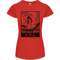 Sumo Wrestler Drummer Drumming Drum Womens Petite Cut T-Shirt Red