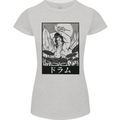 Sumo Wrestler Drummer Drumming Drum Womens Petite Cut T-Shirt Sports Grey