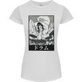 Sumo Wrestler Drummer Drumming Drum Womens Petite Cut T-Shirt White