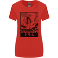 Sumo Wrestler Drummer Drumming Drum Womens Wider Cut T-Shirt Red