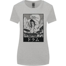 Sumo Wrestler Drummer Drumming Drum Womens Wider Cut T-Shirt Sports Grey