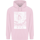 Sumo Wrestler Drummer Drumming Drums Childrens Kids Hoodie Light Pink