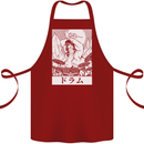 Sumo Wrestler Drummer Drumming Drums Cotton Apron 100% Organic Maroon