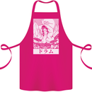 Sumo Wrestler Drummer Drumming Drums Cotton Apron 100% Organic Pink