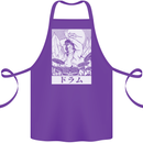 Sumo Wrestler Drummer Drumming Drums Cotton Apron 100% Organic Purple