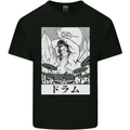Sumo Wrestler Drummer Drumming Drums Kids T-Shirt Childrens Black