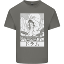 Sumo Wrestler Drummer Drumming Drums Kids T-Shirt Childrens Charcoal