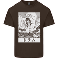 Sumo Wrestler Drummer Drumming Drums Kids T-Shirt Childrens Chocolate