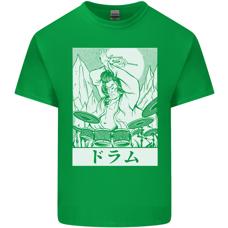 Sumo Wrestler Drummer Drumming Drums Kids T-Shirt Childrens Irish Green