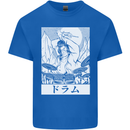 Sumo Wrestler Drummer Drumming Drums Kids T-Shirt Childrens Royal Blue