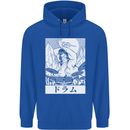 Sumo Wrestler Drummer Drumming Drums Mens 80% Cotton Hoodie Royal Blue