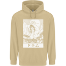 Sumo Wrestler Drummer Drumming Drums Mens 80% Cotton Hoodie Sand
