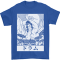 Sumo Wrestler Drummer Drumming Drums Mens T-Shirt Cotton Gildan Royal Blue