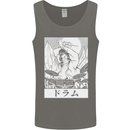 Sumo Wrestler Drummer Drumming Drums Mens Vest Tank Top Charcoal