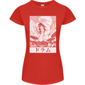 Sumo Wrestler Drummer Drumming Drums Womens Petite Cut T-Shirt Red