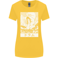 Sumo Wrestler Drummer Drumming Drums Womens Wider Cut T-Shirt Yellow