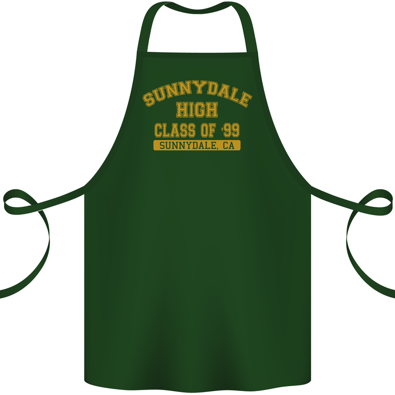 Sunnydale High TV & Movies Cotton Apron 100% Organic Forest Green