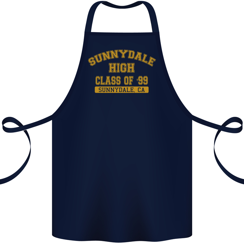 Sunnydale High TV & Movies Cotton Apron 100% Organic Navy Blue