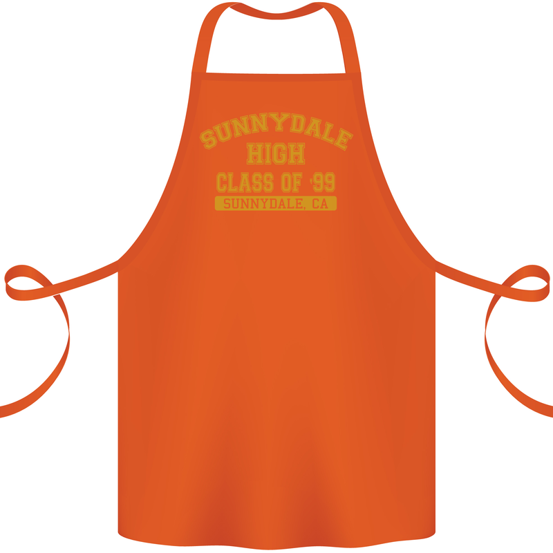 Sunnydale High TV & Movies Cotton Apron 100% Organic Orange