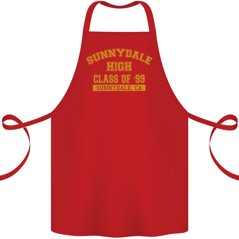 Sunnydale High TV & Movies Cotton Apron 100% Organic Red