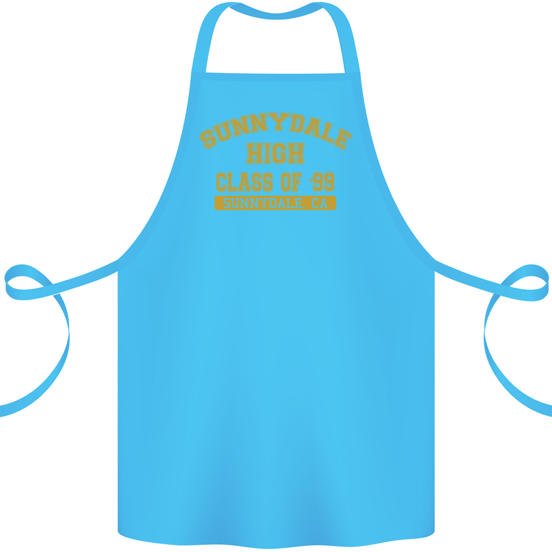 Sunnydale High TV & Movies Cotton Apron 100% Organic Turquoise