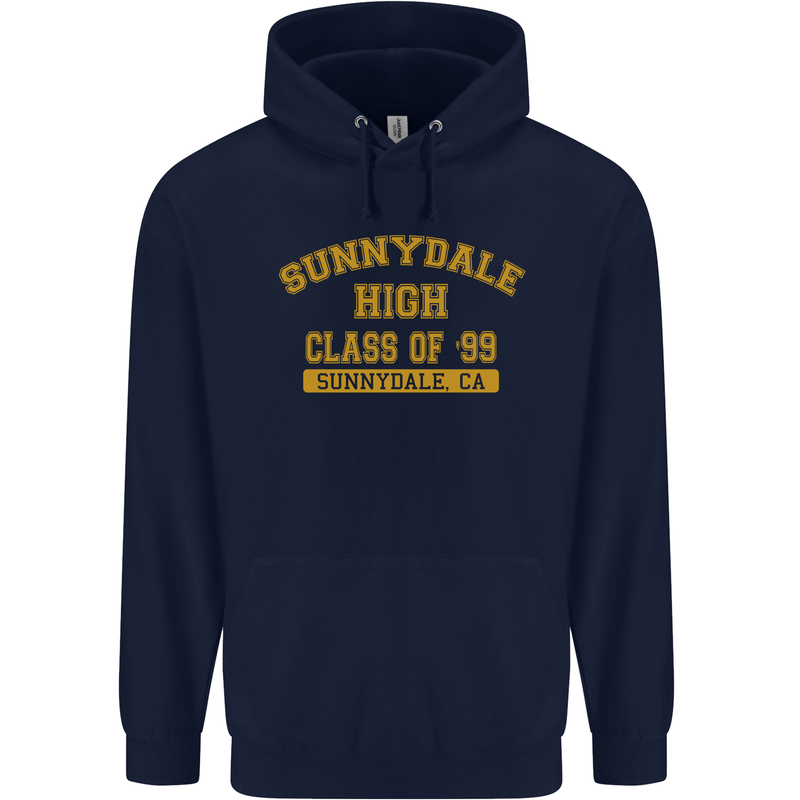 Sunnydale High TV & Movies Mens 80% Cotton Hoodie Navy Blue