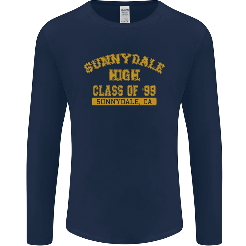 Sunnydale High TV & Movies Mens Long Sleeve T-Shirt Navy Blue