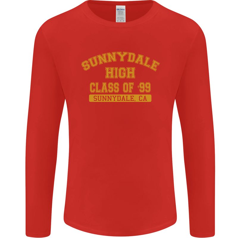 Sunnydale High TV & Movies Mens Long Sleeve T-Shirt Red