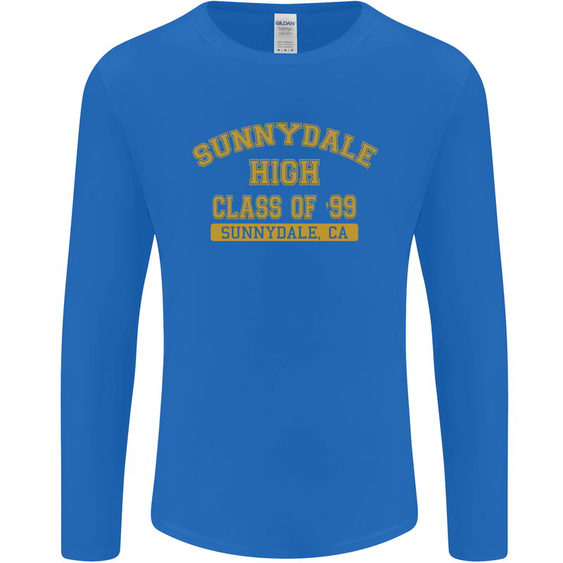 Sunnydale High TV & Movies Mens Long Sleeve T-Shirt Royal Blue