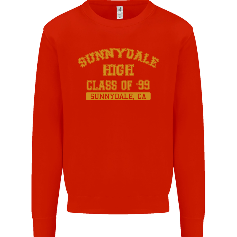 Sunnydale High TV & Movies Mens Sweatshirt Jumper Bright Red