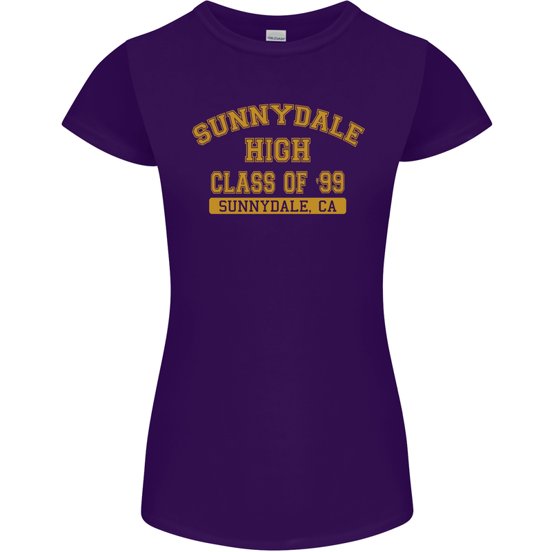 Sunnydale High TV & Movies Womens Petite Cut T-Shirt Purple