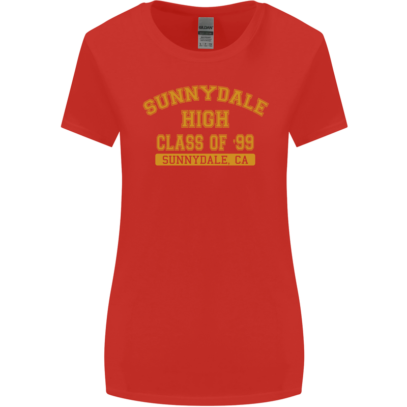 Sunnydale High TV & Movies Womens Wider Cut T-Shirt Red