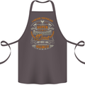 Super Awesome Dad Funny Fathers Day Cotton Apron 100% Organic Dark Grey
