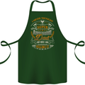 Super Awesome Dad Funny Fathers Day Cotton Apron 100% Organic Forest Green