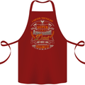 Super Awesome Dad Funny Fathers Day Cotton Apron 100% Organic Maroon