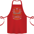 Super Awesome Dad Funny Fathers Day Cotton Apron 100% Organic Red