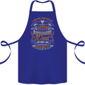 Super Awesome Dad Funny Fathers Day Cotton Apron 100% Organic Royal Blue