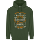 Super Awesome Dad Funny Fathers Day Mens 80% Cotton Hoodie Forest Green