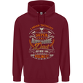 Super Awesome Dad Funny Fathers Day Mens 80% Cotton Hoodie Maroon