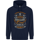 Super Awesome Dad Funny Fathers Day Mens 80% Cotton Hoodie Navy Blue