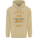 Super Awesome Dad Funny Fathers Day Mens 80% Cotton Hoodie Sand