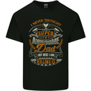 Super Awesome Dad Funny Fathers Day Mens Cotton T-Shirt Tee Top Black