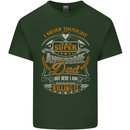 Super Awesome Dad Funny Fathers Day Mens Cotton T-Shirt Tee Top Forest Green