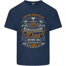 Super Awesome Dad Funny Fathers Day Mens Cotton T-Shirt Tee Top Navy Blue